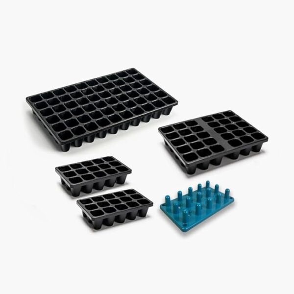 Containerwise Charles Dowding Starter Pack No Dig 1x CDDP, 2x CD15, 1x CD30, 1x CD60 Long-Life Propagation Trays, Seed Trays, 15 30 60 Cells